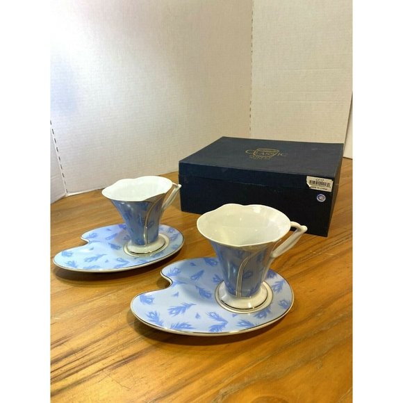 Classic Coffee By Yedi Kitchen Classic Coffee Cup Saucer Set Blue